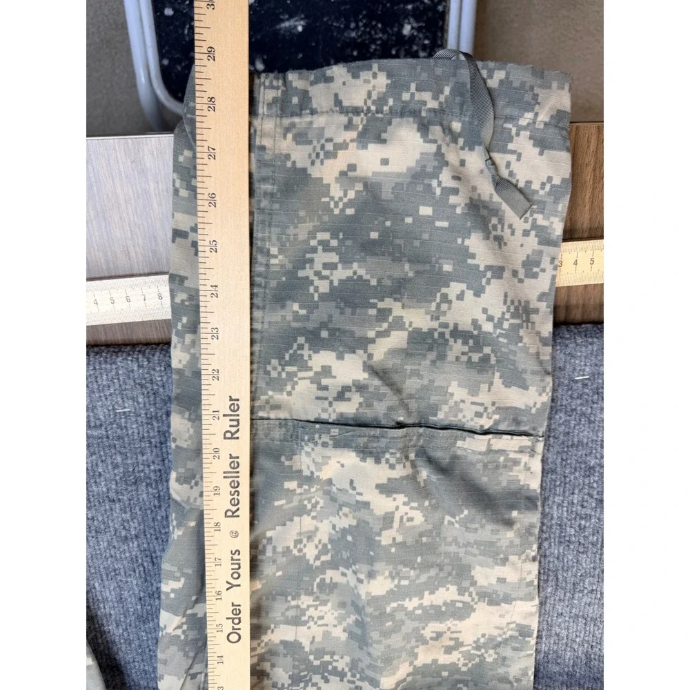 US Army Combat Uniform ACU Digital Camo Cargo Pants Large Regular Ripstop Mens